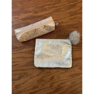 2 MAC Cosmetics‎ Bags Metallic Rose Gold and Silver Very Gently Used